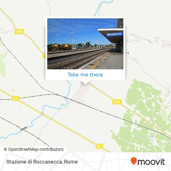 Stazione di Roccasecca map