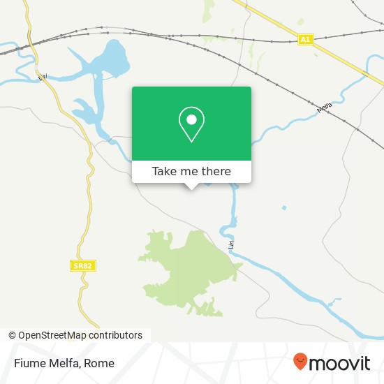 Fiume Melfa map