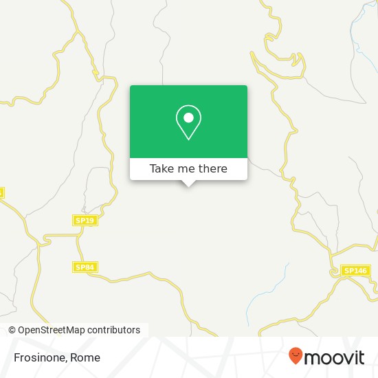 Frosinone map