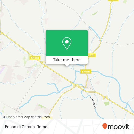 Fosso di Carano map