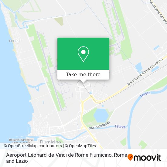 Aéroport Léonard-de-Vinci de Rome Fiumicino map