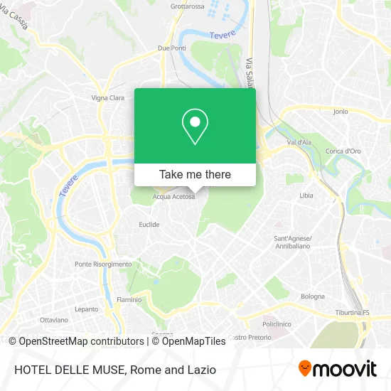 Hotel delle Muse map