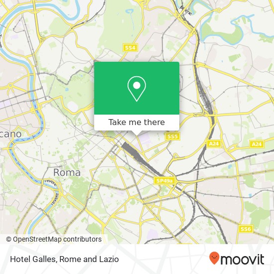 Hotel Galles map