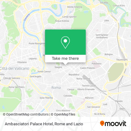 Ambasciatori Palace Hotel map