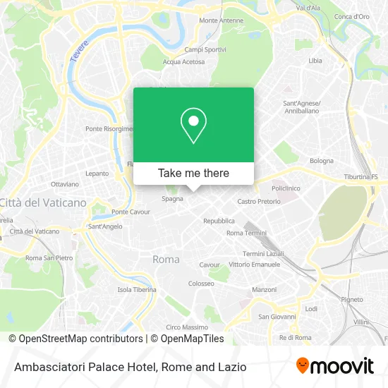 Ambasciatori Palace Hotel map
