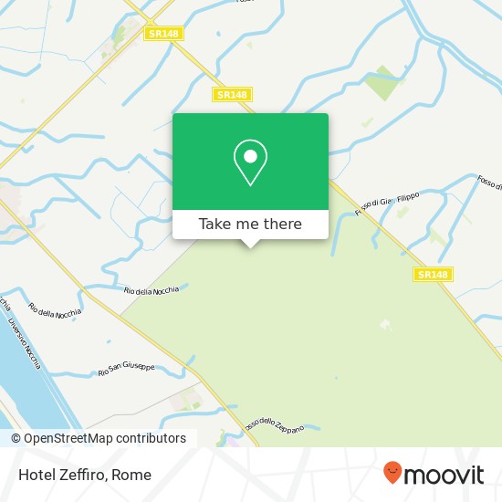 Hotel Zeffiro map