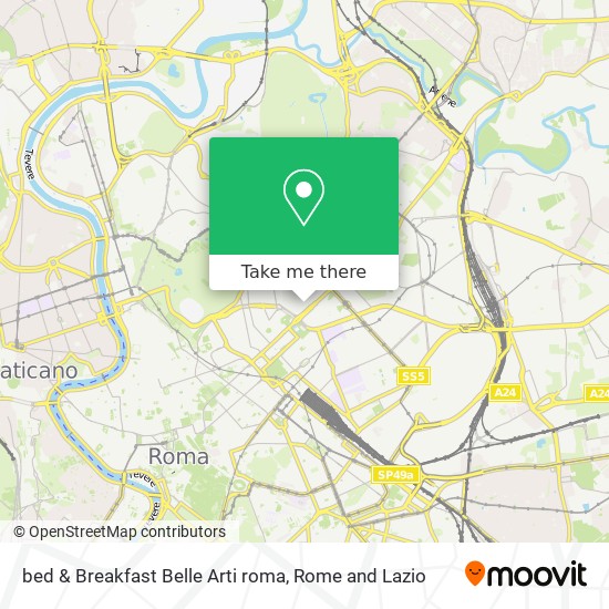 bed & Breakfast Belle Arti roma map