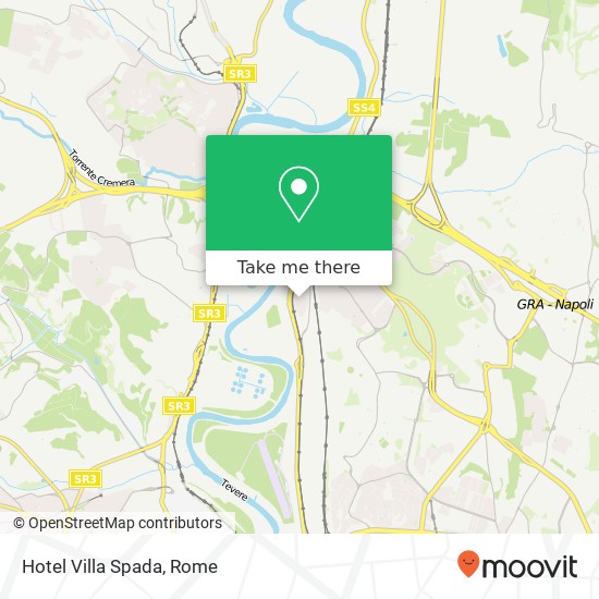 Hotel Villa Spada map