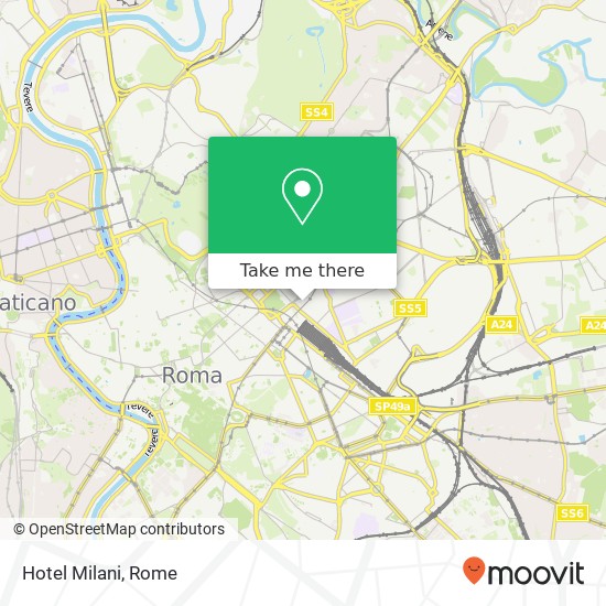 Hotel Milani map