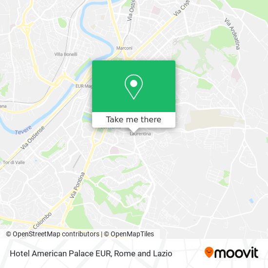 Hotel American Palace EUR map