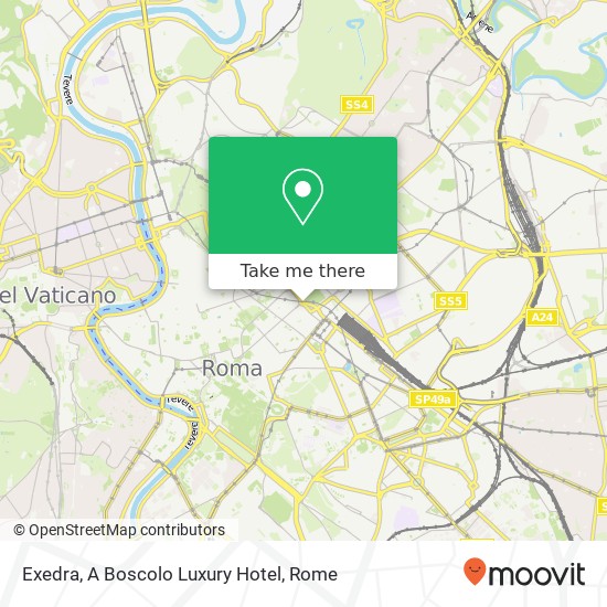 Exedra, A Boscolo Luxury Hotel map
