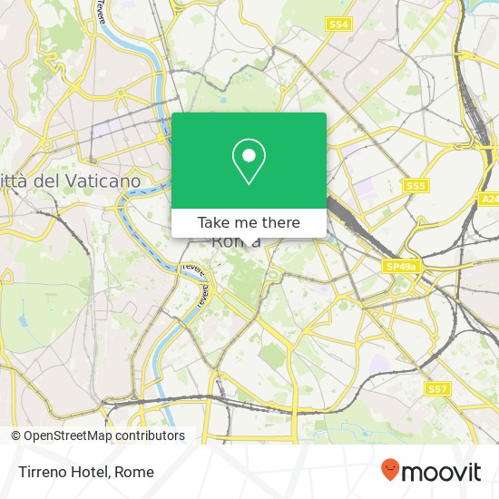 Tirreno Hotel map