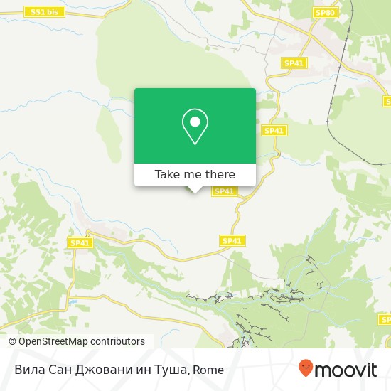 Вила Сан Джовани ин Туша map