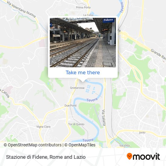 Stazione di Fidene map