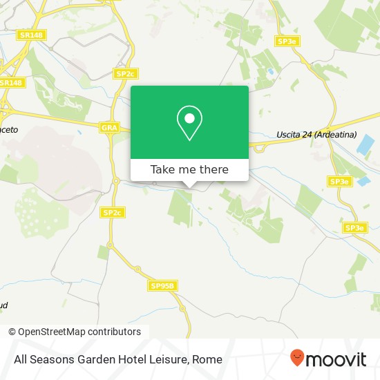 All Seasons Garden Hotel Leisure map