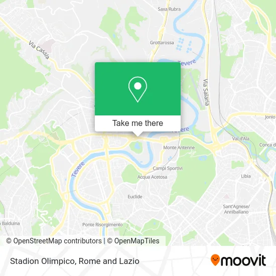 Olympic Stadium map