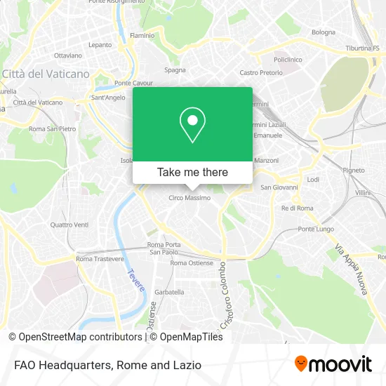 FAO Headquarters map