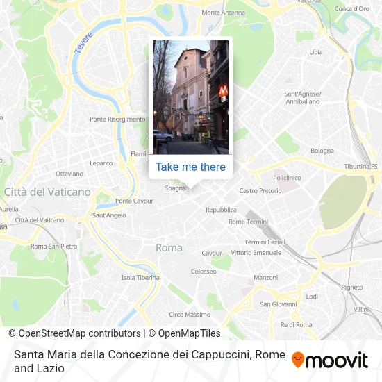 Santa Maria della Concezione dei Cappuccini map