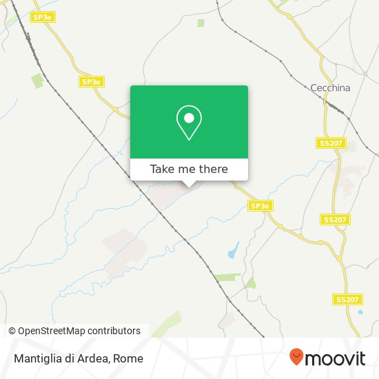 Mantiglia di Ardea map