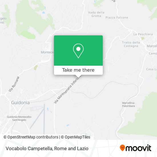 Vocabolo Campetella map