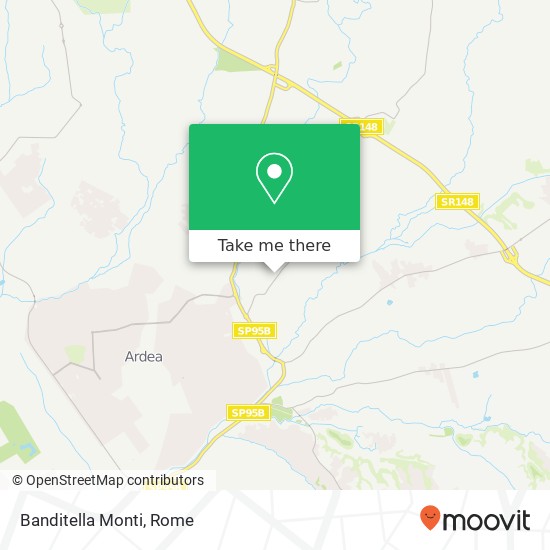 Banditella Monti map