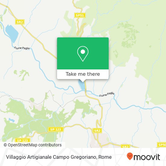 Villaggio Artigianale Campo Gregoriano map