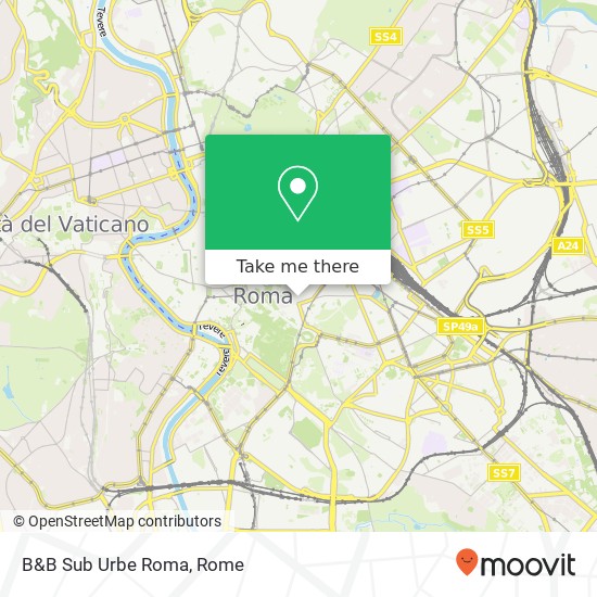 B&B Sub Urbe Roma map