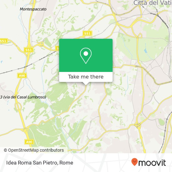 Idea Roma San Pietro map