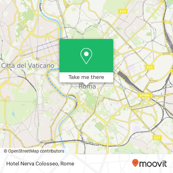 Hotel Nerva Colosseo map