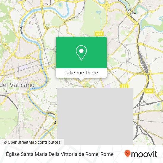 Église Santa Maria Della Vittoria de Rome map