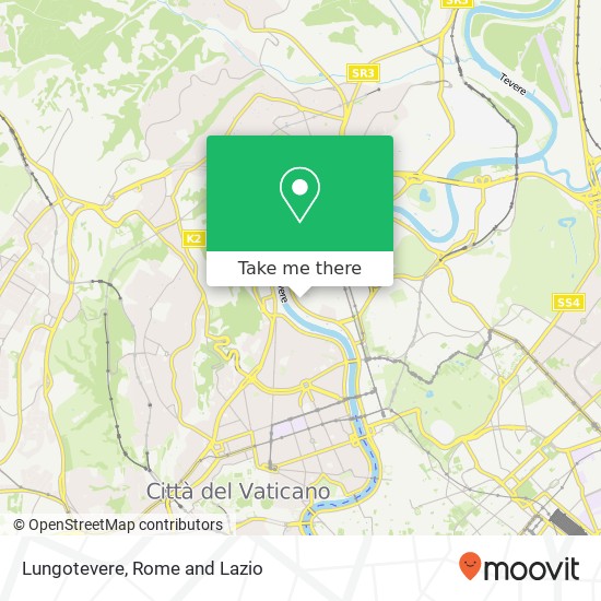 Lungotevere map