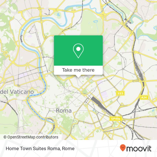Home Town Suites Roma map