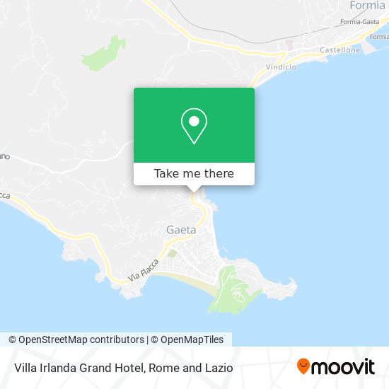 Villa Irlanda Grand Hotel map