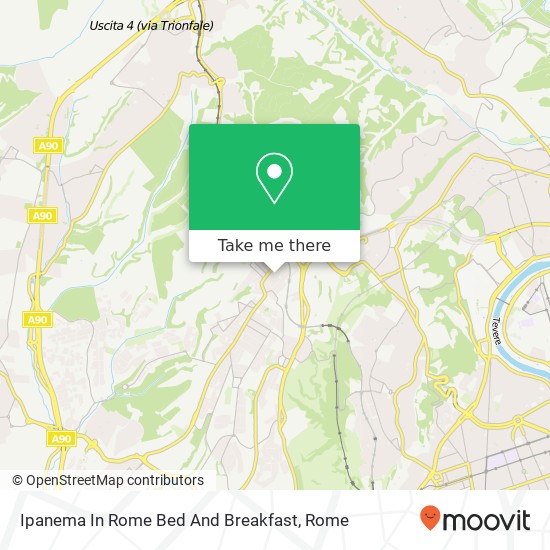 Ipanema In Rome Bed And Breakfast map