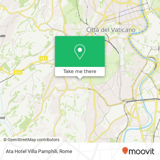 Ata Hotel Villa Pamphili map