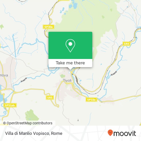 Villa di Manlio Vopisco map