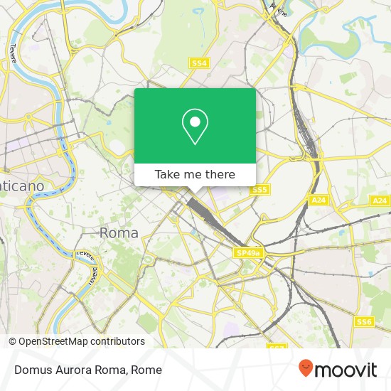 Domus Aurora Roma map