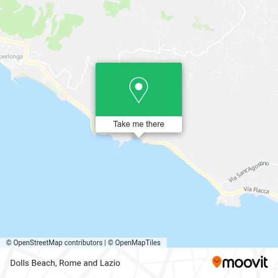 Dolls Beach map