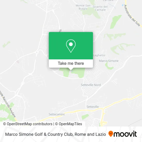 Marco Simone Golf & Country Club map