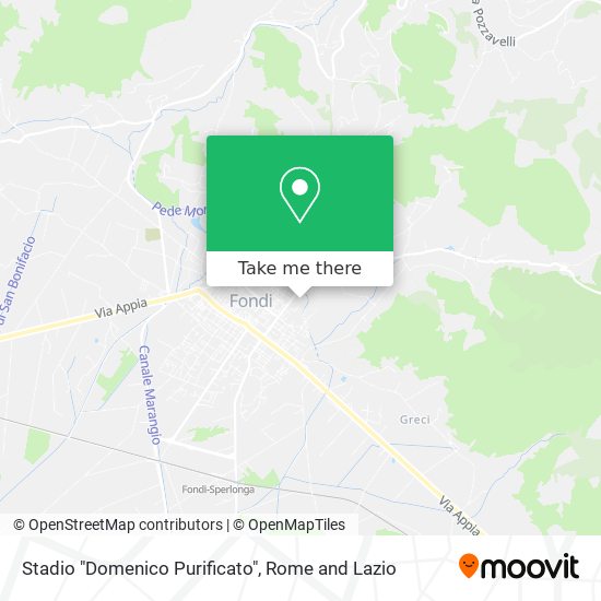 Stadio "Domenico Purificato" map