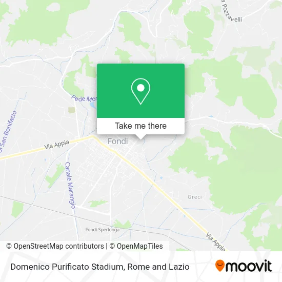 Domenico Purificato Stadium map