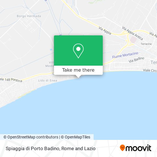 Spiaggia di Porto Badino map