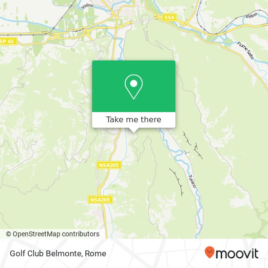 Golf Club Belmonte map