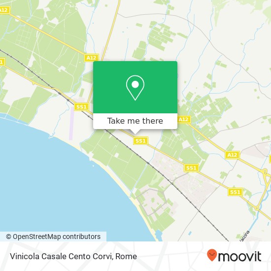 Vinicola Casale Cento Corvi map