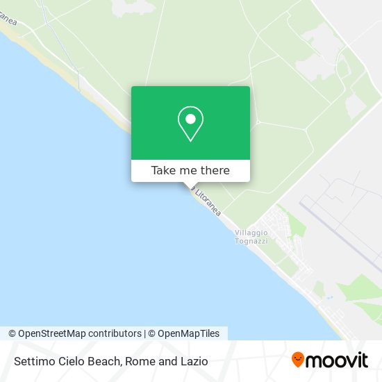 Settimo Cielo Beach map