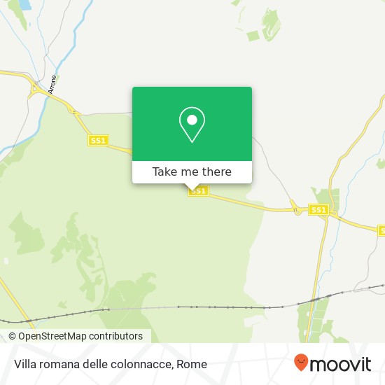 Villa romana delle colonnacce map