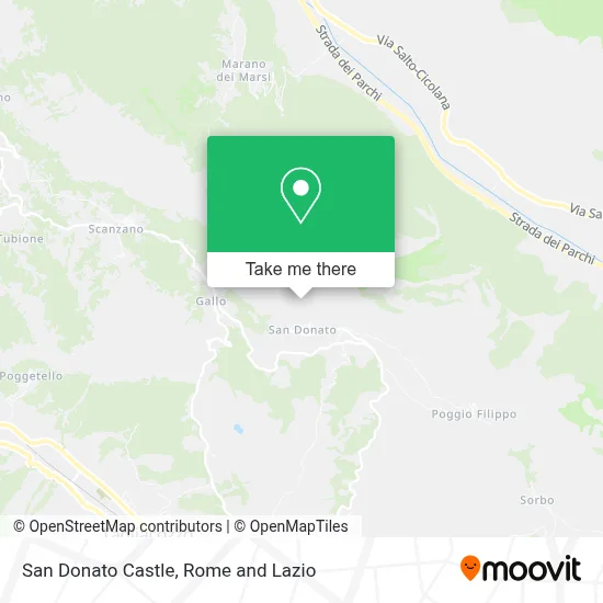 San Donato Castle map