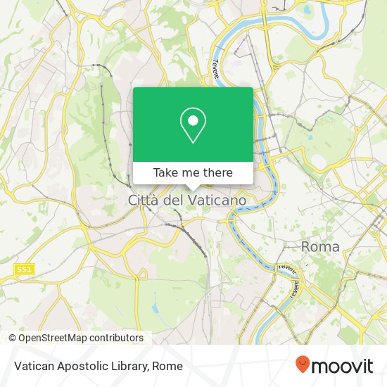 Vatican Apostolic Library map