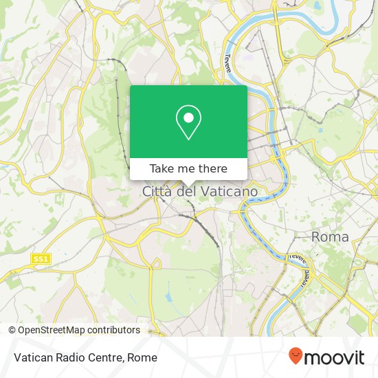 Vatican Radio Centre map