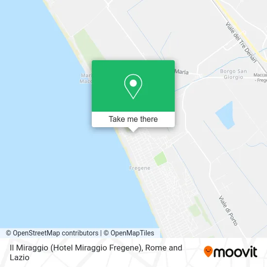 The Miraggio (Miraggio Hotel Fregene) map